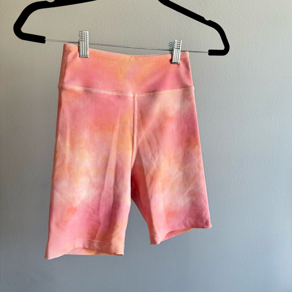 White Fox Cali Babe Cropped Sweater & Biker Short SET, Pink Sunset | Size Small - Picture 11 of 14